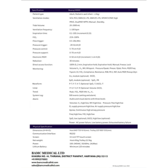 ICU Ventilator bamc medical ltd panipat 2